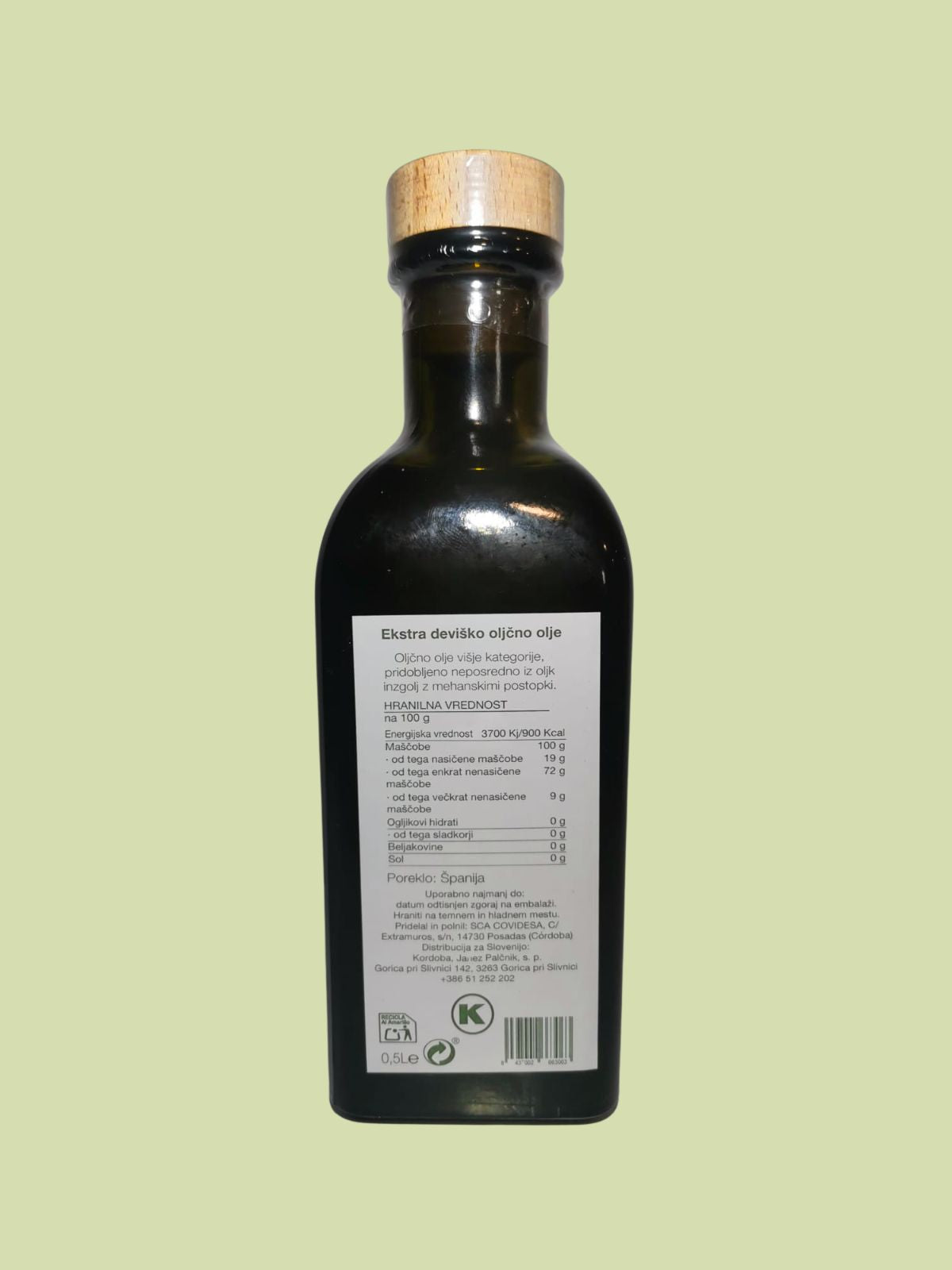 Ekstra deviško oljčno olje Covidesa; 500 mL
