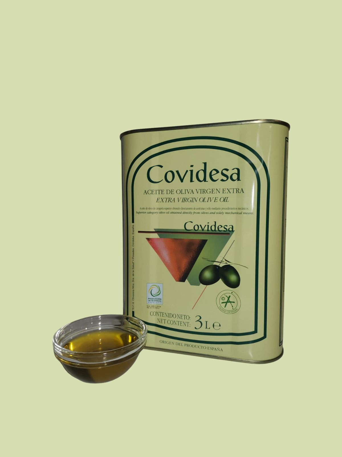 Ekstra deviško oljčno olje Covidesa; 3L